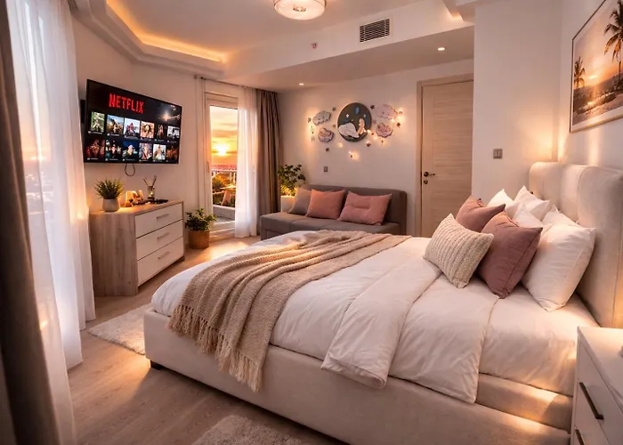 아파트 Pool Balcony King Bed Parking Netflix Gym *